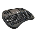支援語言：法文 i8 空中滑鼠無線鍵盤，帶觸控板，適用於 Android TV 盒子、智慧電視、PC 平板、Xbox360、PS3 及 HTPC/IPTV，法文