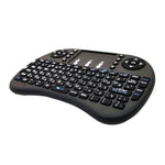 支援語言：希伯來文 i8 空中滑鼠無線鍵盤，帶觸控板，適用於 Android TV 盒子、智慧電視、PC 平板、Xbox360、PS3 及 HTPC/IPTV，希伯來文