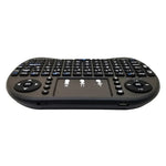 支援語言：英文 i8 空中滑鼠無線鍵盤，帶觸控板，適用於 Android TV 盒子、智慧電視、PC 平板、Xbox360、PS3 及 HTPC/IPTV，英文