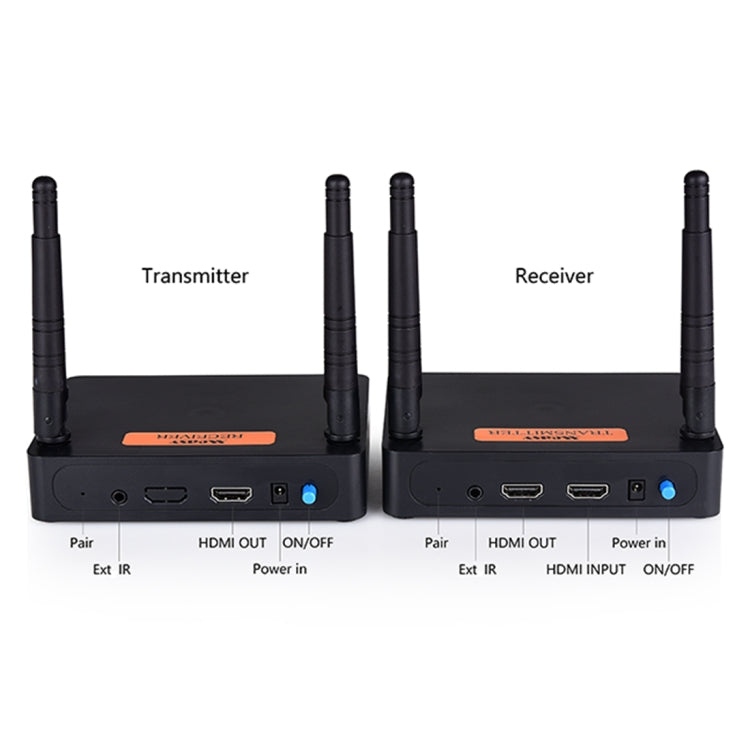 Measy FHD676 全高清 1080P 3D 5-5.8GHz 無線 HDMI 傳輸器（發射器+接收器），傳輸距離：200米，規格：EU 插頭，FHD676（澳洲插頭）、FHD676（歐洲插頭）、FHD676（英國插頭）、FHD676（美國插頭）