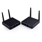 Measy FHD686 全高清 1080P 3D 5-5.8GHz 無線 HDMI 傳輸器（發射器+接收器）附顯示屏，支援紅外遙控及無線同屏功能，傳輸距離：200米，FHD686 附顯示屏