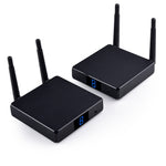 Measy FHD686 全高清 1080P 3D 5-5.8GHz 無線 HDMI 傳輸器（發射器+接收器）附顯示屏，支援紅外遙控及無線同屏功能，傳輸距離：200米，FHD686 附顯示屏