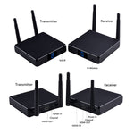 Measy FHD686 全高清 1080P 3D 5-5.8GHz 無線 HDMI 傳輸器（發射器+接收器）附顯示屏，支援紅外遙控及無線同屏功能，傳輸距離：200米，FHD686 附顯示屏