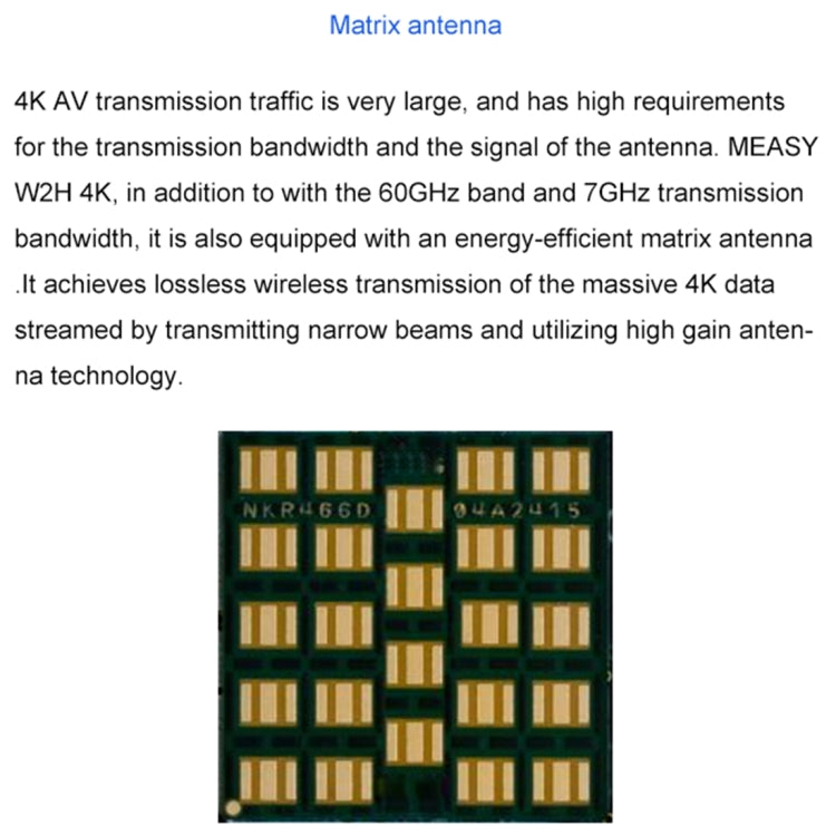 Measy W2H 60GHz 4K 超高清無線傳輸套件，傳輸距離：30米，英國插頭，4K
