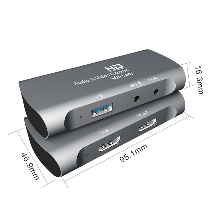 Z27 HDMI 母頭 + 麥克風至 HDMI 母頭 USB 2.0 視頻音頻擷取盒，Z27