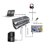 Z27 HDMI 母頭 + 麥克風至 HDMI 母頭 USB 2.0 視頻音頻擷取盒，Z27