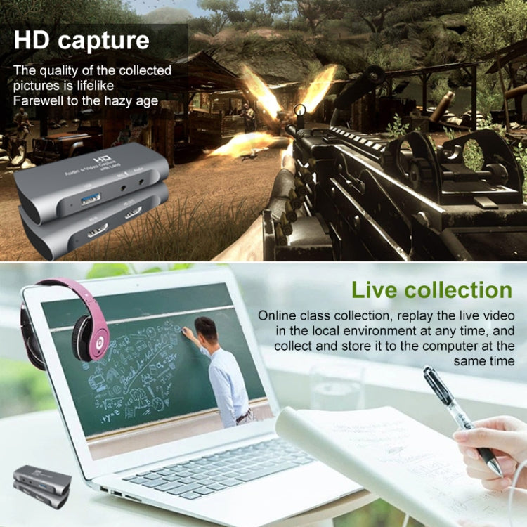 Z27 HDMI 母頭 + 麥克風至 HDMI 母頭 USB 2.0 視頻音頻擷取盒，Z27