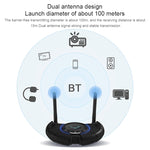 TX800 光纖藍牙 5.0 發射接收器 音頻轉接器 雙天線與 OLED 顯示
