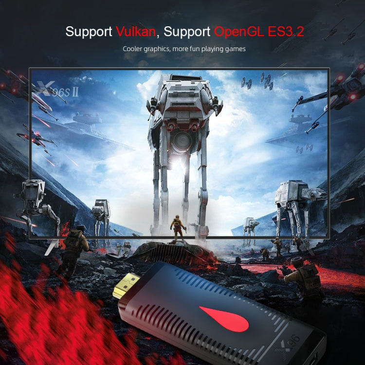 X96 S400 Android 10.0迷你電視棒，Allwinner H313四核ARM Cortex A53，2GB + 16GB，支持WiFi、HDMI、TF卡、USB，2GB+16GB