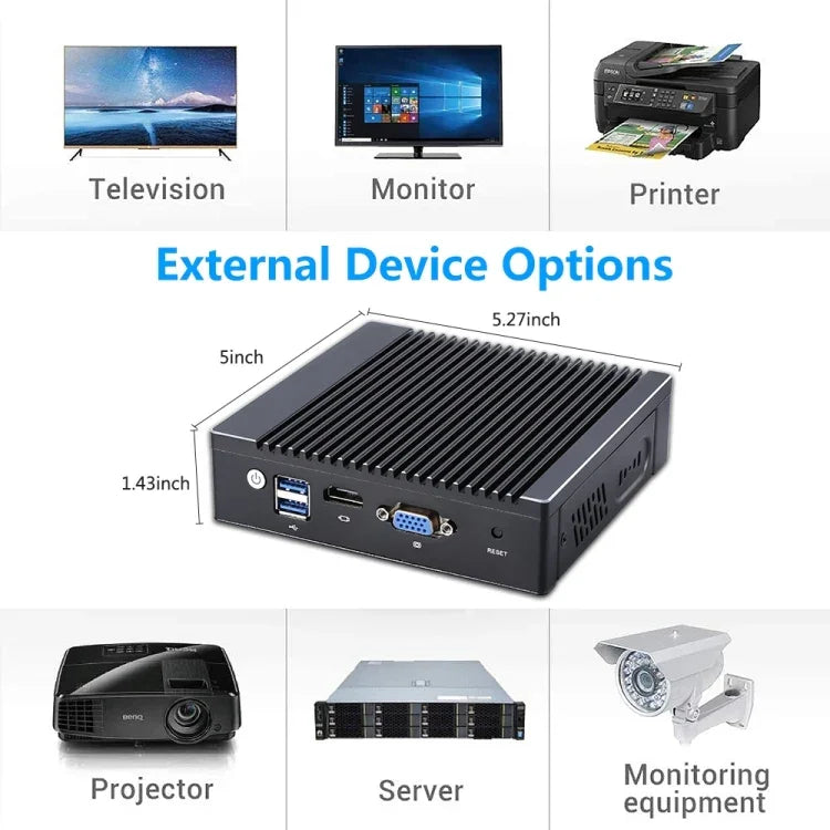 K660G4 Windows 與 Linux 系統迷你電腦，Intel Celeron 處理器 N2840 四核心 2M 快取，1.83GHz，最高 2.25GHz，8GB 記憶體 + 128GB SSD，美規插頭，8GB+128GB 澳規插頭，8GB+128GB 歐規插頭，8GB+128GB 英規插頭，8GB+128GB 美規插頭