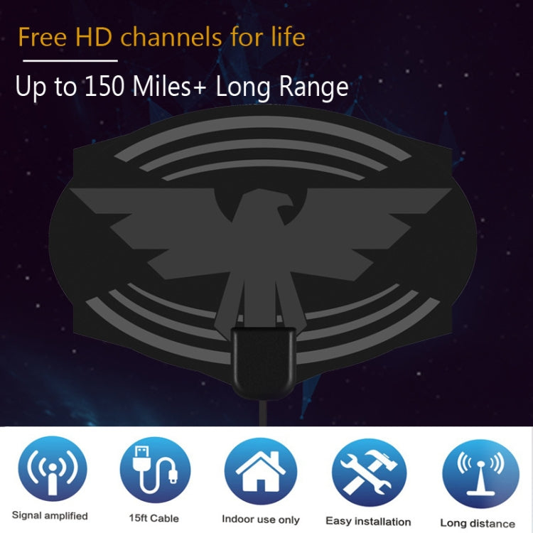 MYC-HDTV049 25dB 4K HDTV 天線，接收範圍：150 英里，MYC-HDTV049