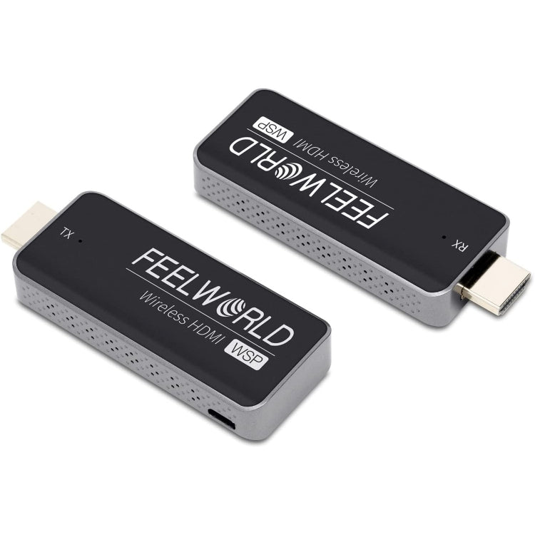 FEELWORLD WSP無線HDMI 1080P發射接收延長套件，164英尺範圍，HDMI發射器和接收器