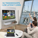 FEELWORLD WSP無線HDMI 1080P發射接收延長套件，164英尺範圍，HDMI發射器和接收器
