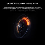 Z28 專業 HDMI 母頭 + 麥克風 + 線路輸入轉 HDMI 母頭 USB 3.0 視頻音頻擷取盒，Z28