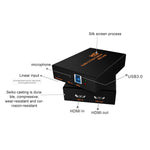 Z28 專業 HDMI 母頭 + 麥克風 + 線路輸入轉 HDMI 母頭 USB 3.0 視頻音頻擷取盒，Z28