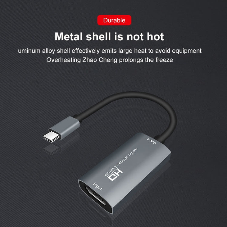 Z29A HDMI 母頭轉 USB-C / Type-C 公頭視頻音頻擷取盒，Z29A