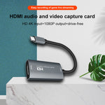 Z29A HDMI 母頭轉 USB-C / Type-C 公頭視頻音頻擷取盒，Z29A