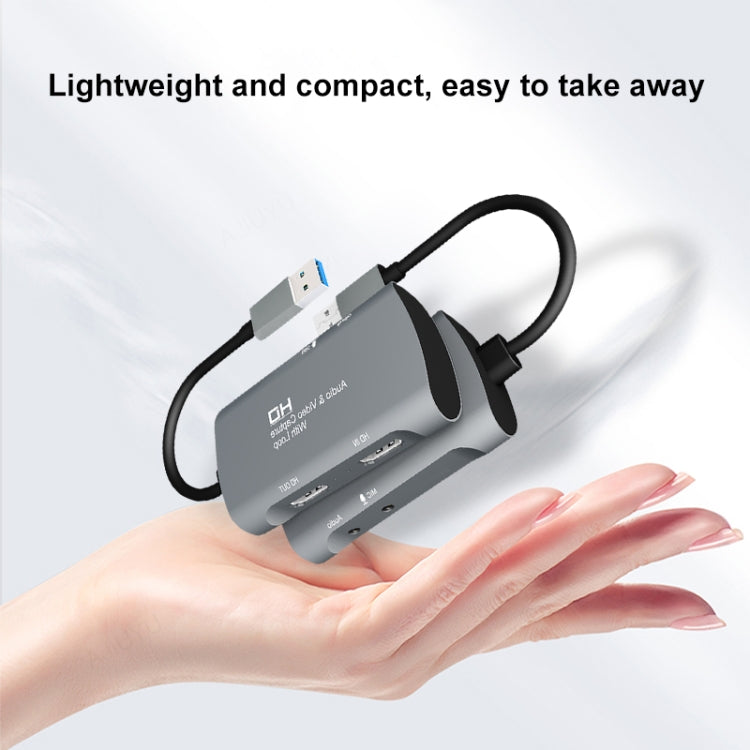 Z30 HDMI 母頭 + 麥克風轉 HDMI 母頭 + 音頻 + USB 2.0 視頻擷取盒，Z30