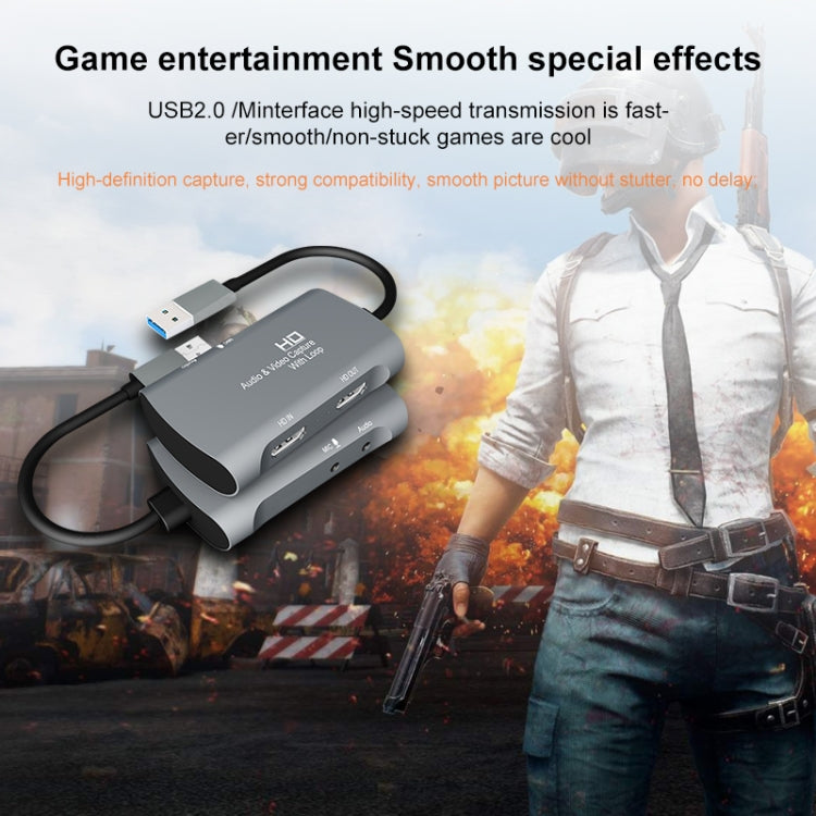 Z30 HDMI 母頭 + 麥克風轉 HDMI 母頭 + 音頻 + USB 2.0 視頻擷取盒，Z30