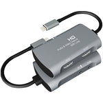 Z30A HDMI 母頭 + 麥克風轉 HDMI 母頭 + 音頻 + USB-C / Type-C 視頻擷取盒，Z30A