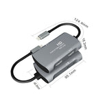 Z30A HDMI 母頭 + 麥克風轉 HDMI 母頭 + 音頻 + USB-C / Type-C 視頻擷取盒，Z30A