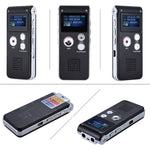 SK012 8GB智慧降噪高清錄音筆，黑色8GB