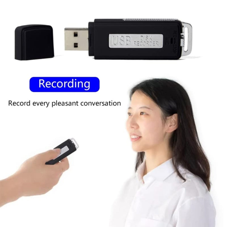 SK868 16GB可充電便攜U盤錄音筆，16GB