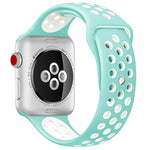 適用於 Apple Watch Series 10 42mm / 9&8&7 41mm / SE 3&SE 2&6&SE&5&4 40mm / 3&2&1 38mm 時尚經典矽膠運動錶帶（灰白色），WA1230A，WA1230B，WA1230BG，WA1230BH，WA1230BL，WA1230BM，WA1230BR，WA1230BY，WA1230C，WA1230D，WA1230DW