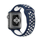 適用於 Apple Watch Series 10 42mm / 9&8&7 41mm / SE 3&SE 2&6&SE&5&4 40mm / 3&2&1 38mm 時尚經典矽膠運動錶帶（灰白色），WA1230A，WA1230B，WA1230BG，WA1230BH，WA1230BL，WA1230BM，WA1230BR，WA1230BY，WA1230C，WA1230D，WA1230DW