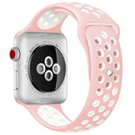 適用於 Apple Watch Series 10 42mm / 9&8&7 41mm / SE 3&SE 2&6&SE&5&4 40mm / 3&2&1 38mm 時尚經典矽膠運動錶帶（灰白色），WA1230A，WA1230B，WA1230BG，WA1230BH，WA1230BL，WA1230BM，WA1230BR，WA1230BY，WA1230C，WA1230D，WA1230DW
