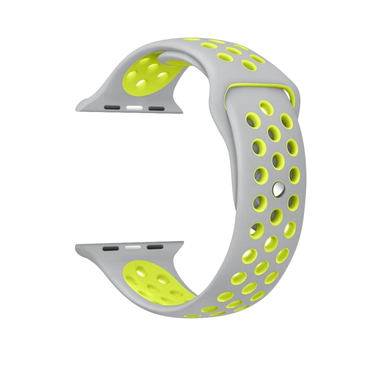適用於 Apple Watch Series 10 42mm / 9&8&7 41mm / SE 3&SE 2&6&SE&5&4 40mm / 3&2&1 38mm 時尚經典矽膠運動錶帶（灰白色），WA1230A，WA1230B，WA1230BG，WA1230BH，WA1230BL，WA1230BM，WA1230BR，WA1230BY，WA1230C，WA1230D，WA1230DW