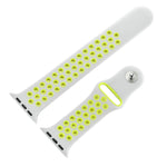 適用於 Apple Watch Series 10 42mm / 9&8&7 41mm / SE 3&SE 2&6&SE&5&4 40mm / 3&2&1 38mm 時尚經典矽膠運動錶帶（灰白色），WA1230A，WA1230B，WA1230BG，WA1230BH，WA1230BL，WA1230BM，WA1230BR，WA1230BY，WA1230C，WA1230D，WA1230DW