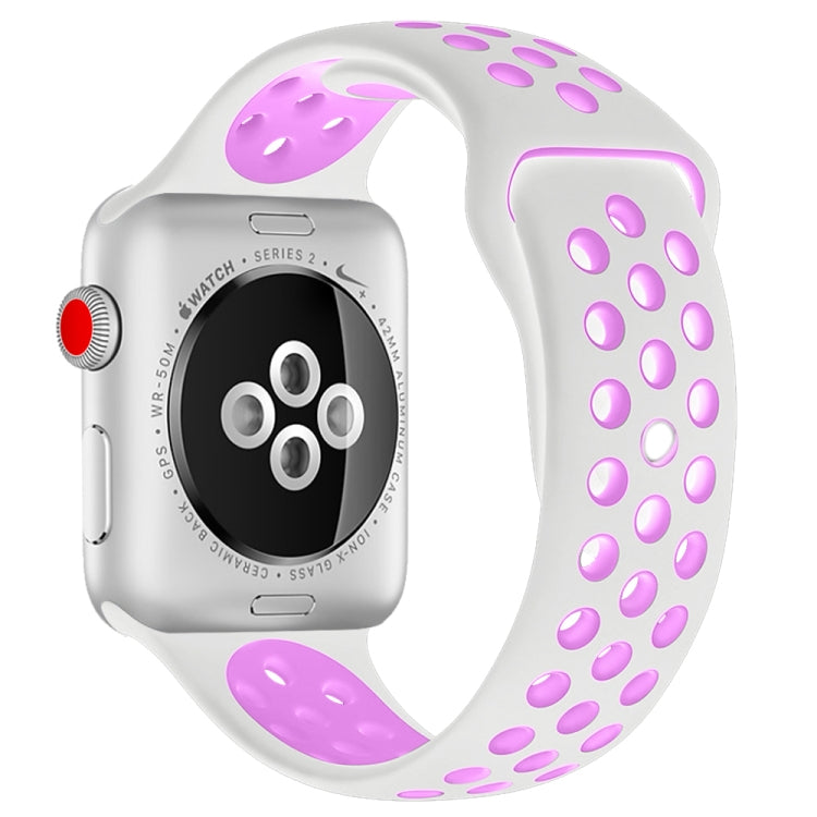 適用於 Apple Watch Series 10 42mm / 9&8&7 41mm / SE 3&SE 2&6&SE&5&4 40mm / 3&2&1 38mm 時尚經典矽膠運動錶帶（灰白色），WA1230A，WA1230B，WA1230BG，WA1230BH，WA1230BL，WA1230BM，WA1230BR，WA1230BY，WA1230C，WA1230D，WA1230DW
