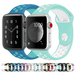 適用於 Apple Watch Series 10 42mm / 9&8&7 41mm / SE 3&SE 2&6&SE&5&4 40mm / 3&2&1 38mm 時尚經典矽膠運動錶帶（灰白色），WA1230A，WA1230B，WA1230BG，WA1230BH，WA1230BL，WA1230BM，WA1230BR，WA1230BY，WA1230C，WA1230D，WA1230DW