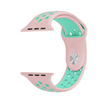 適用於 Apple Watch Ultra 49mm & Watch Ultra 2 49mm / Series 10 46mm / 9&8&7 45mm / SE 3&SE 2&6&SE&5&4 44mm / 3&2&1 42mm 時尚經典矽膠運動錶帶（灰黃），WA1231A、WA1231B、WA1231BG、WA1231BH、WA1231BL、WA1231BM、WA1231BR、WA1231B...