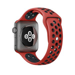 適用於 Apple Watch Ultra 49mm & Watch Ultra 2 49mm / Series 10 46mm / 9&8&7 45mm / SE 3&SE 2&6&SE&5&4 44mm / 3&2&1 42mm 時尚經典矽膠運動錶帶（灰黃），WA1231A、WA1231B、WA1231BG、WA1231BH、WA1231BL、WA1231BM、WA1231BR、WA1231B...