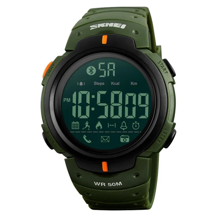 SKMEI 1301 Multifunction 50m Waterproof Sports Bluetooth Smart Watch, Compatible with Android & iOS System