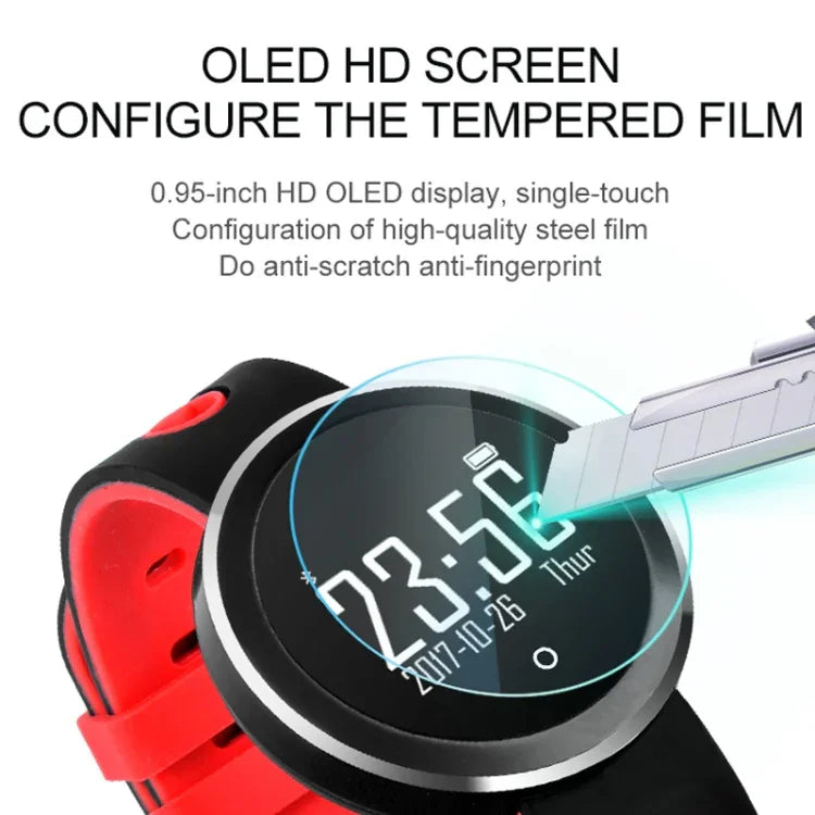 Q7 0.95 吋高清 OLED 螢幕顯示藍牙智能手環，IP68 防水，支援計步器／久坐提醒／心率監測／睡眠監測，兼容 Android 及 iOS 手機