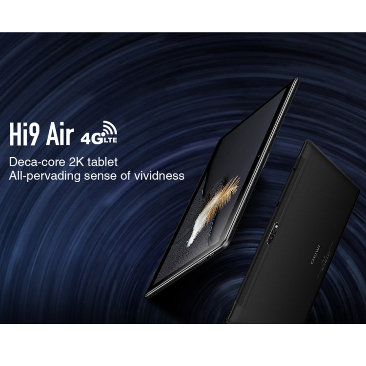 Android 8.0，MTK (Helio X27) 十核心最高 2.1GHz，支援 OTG、FM、藍牙、雙頻 WiFi，網路：4G，Hi9 Air 4GB+64GB