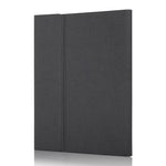RK102C 可拆卸磁吸塑料藍牙鍵盤帶觸控板 + 絲紋 TPU 平板保護套，適用於 iPad 10.2，帶筆槽和支架，RK102C