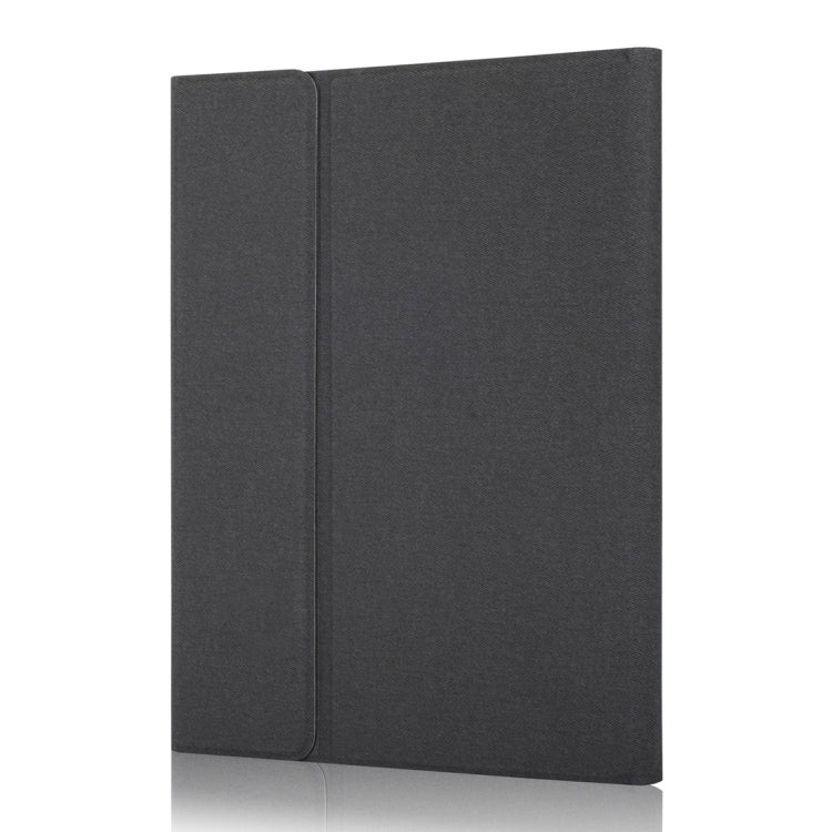 RK102C 可拆卸磁吸塑料藍牙鍵盤帶觸控板 + 絲紋 TPU 平板保護套，適用於 iPad 10.2，帶筆槽和支架，RK102C