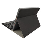 RK102C 可拆卸磁吸塑料藍牙鍵盤帶觸控板 + 絲紋 TPU 平板保護套，適用於 iPad 10.2，帶筆槽和支架，RK102C