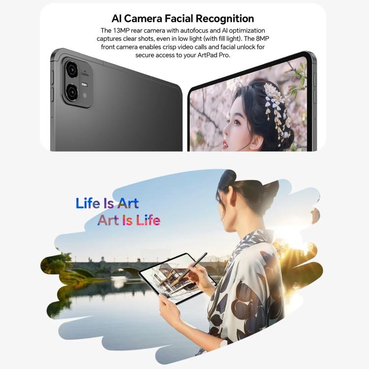 Teclast ArtPad Pro 平板電腦，8GB+256GB，12.7 吋 Android 15 MTK Helio G99 八核心，4G 網路雙 SIM，ArtPad Pro