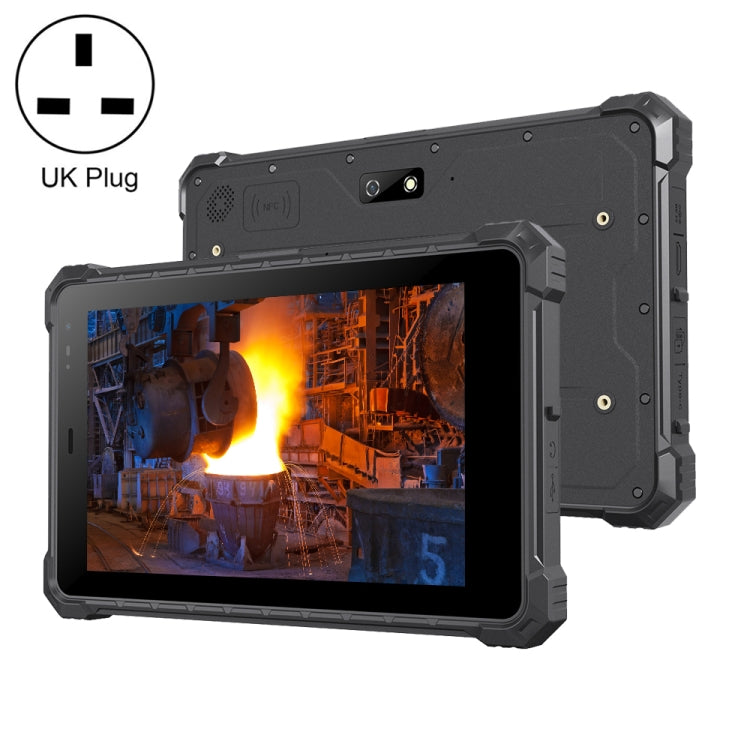 IP68 防水防震防塵，Android 10.0 MT6771 八核心，支援 GPS/WiFi/藍牙/NFC，英規插頭，8 吋 4GB+64GB