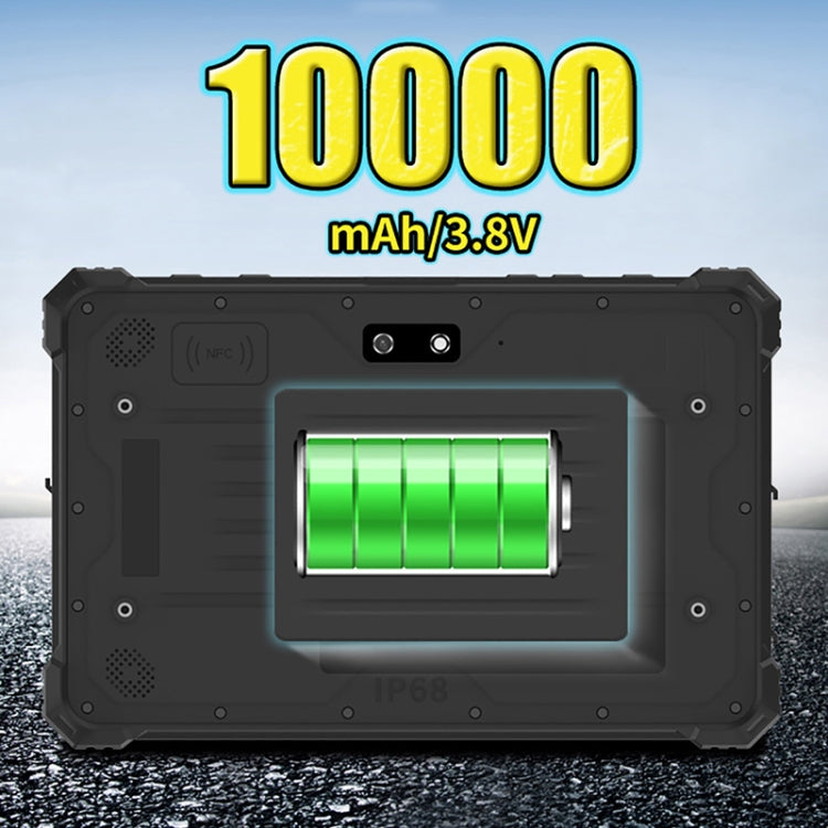 IP68 防水防震防塵，Android 10.0 MT6771 八核心，支援 GPS/WiFi/藍牙/NFC，英規插頭，8 吋 4GB+64GB