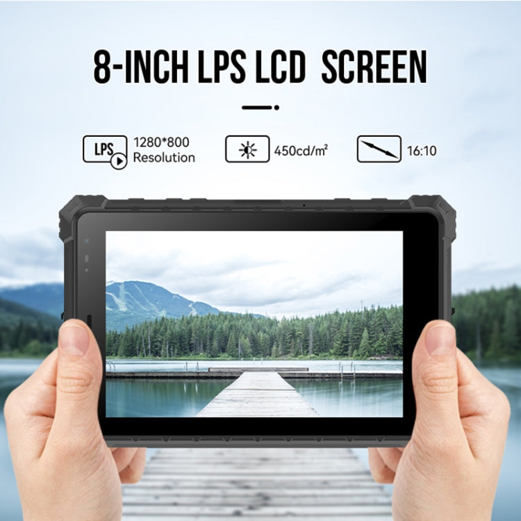 IP68 防水防震防塵，Android 10.0 MT6771 八核心，支援 GPS/WiFi/藍牙/NFC，英規插頭，8 吋 4GB+64GB