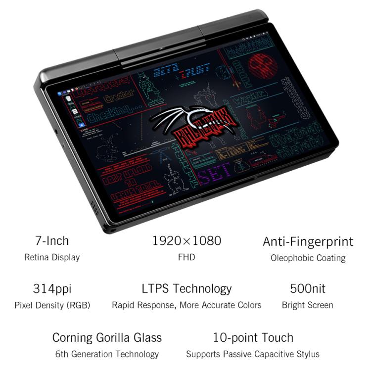 GPD MicroPC 2 掌上遊戲電腦，16GB+512GB，7 吋 Windows 11 Pro Intel 處理器 N250，美規插頭，WMC2573AU、WMC2573EU、WMC2573UK、WMC2573US