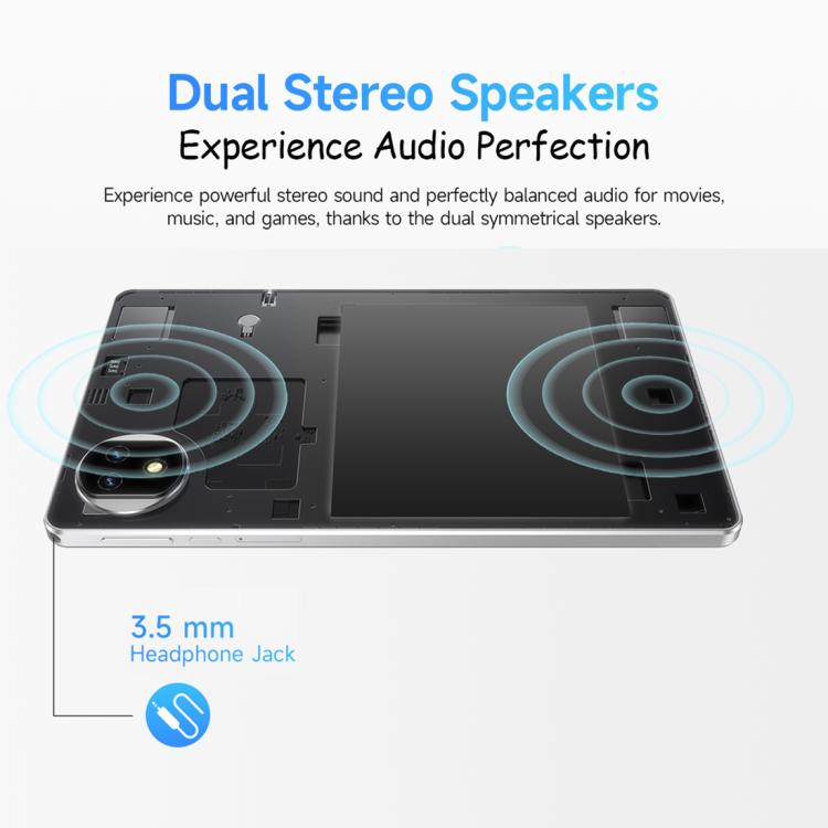 Ulefone Tab A10 Pro 兒童平板電腦，6GB+128GB，8.68 吋 Android 15 MediaTek Helio G91 八核心 4G 網路，歐規插頭