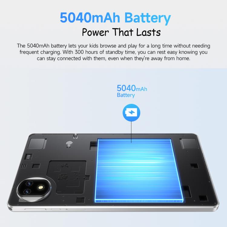 Ulefone Tab A10 Pro 兒童平板電腦，6GB+128GB，8.68 吋 Android 15 MediaTek Helio G91 八核心 4G 網路，歐規插頭