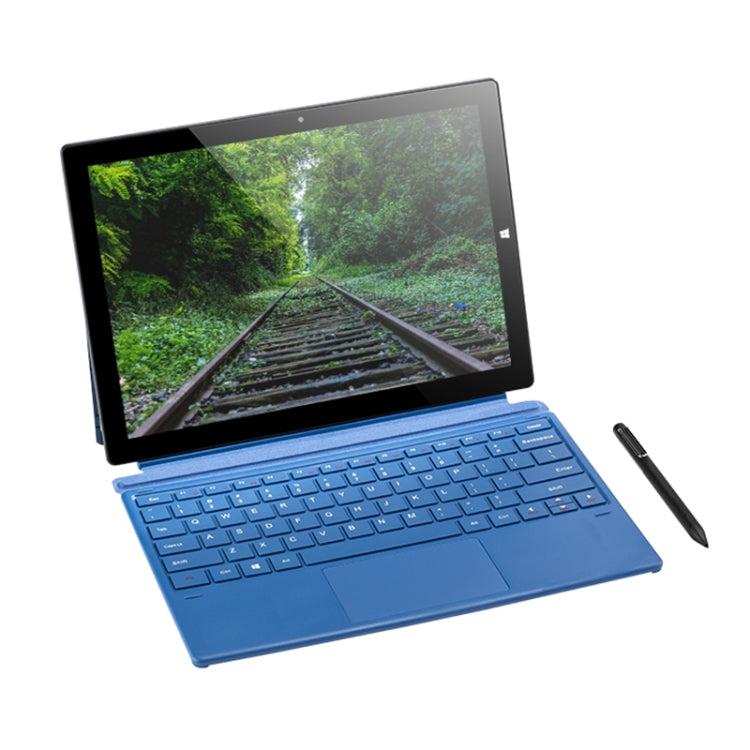 Windows 10 系統，Intel Gemini Lake N4120 四核心最高 2.6GHz，附鍵盤與觸控筆，支援雙頻 WiFi、藍牙、TF 卡與 HDMI，美規插頭，含鍵盤與觸控筆的 W10